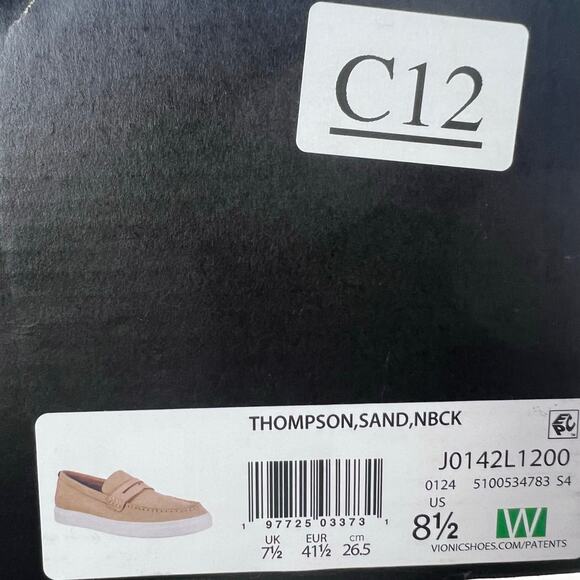 Vionic Thompson Slip-on Penny Loafers Casual Comfort Shoe Tan Men 8.5W Tried On - Picture 10 of 10